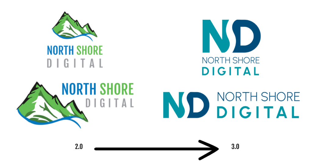 North Shore Digital Logos 2.0 to 3.0 Transformation