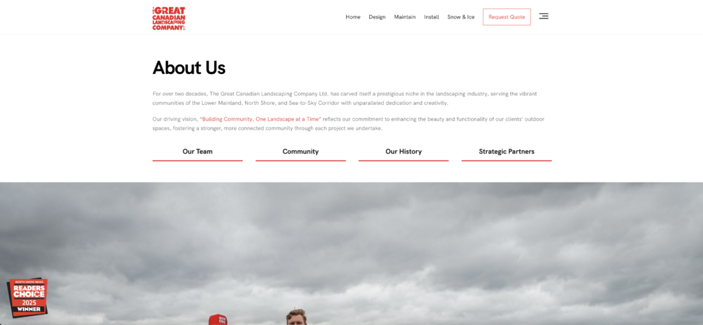 About Great Canadian Landscaping Company Page