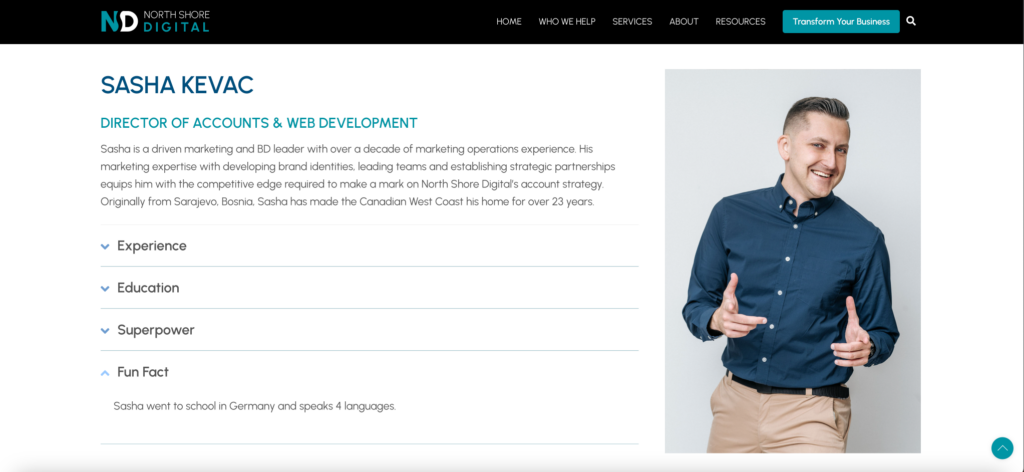 The North Shore Digital Team Page